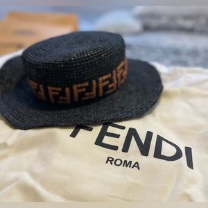 Fendi raffia sun hat. Brand new.